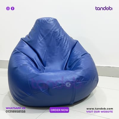 XXL Bean Bag Chair - Deep Blue Color_img_1