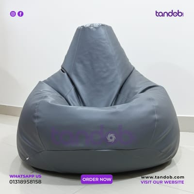 XXXL High Long Bean Bag Chair Ash Color_img_1